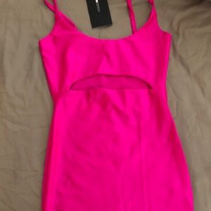 This is a Hot Pink party dress from Fashion Nova.